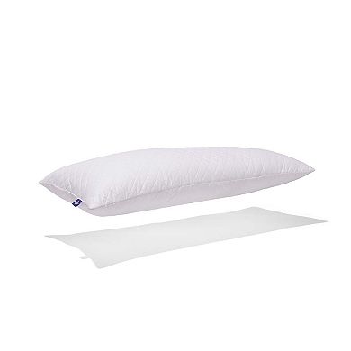 Quilted White Goose Feather Body Pillow - 48"