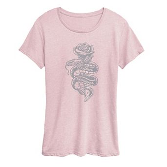Women's Yellowstone Dutton Forever Snake & Rose Graphic Tee