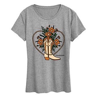 Women's Yellowstone Floral Graphic Tee