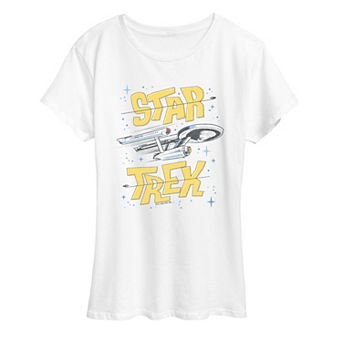 Women's Star Trek Retro Logo Distressed Graphic Tee