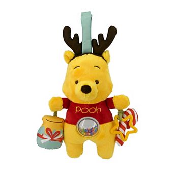 Disney's Winnie the Pooh Holiday Reindeer Teether & Rattle Stroller Toy
