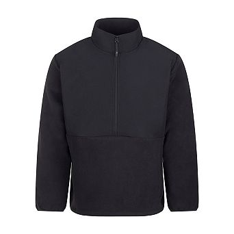 Front Row Mens Microfleece Half Zip Fleece Top