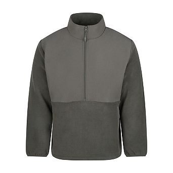 Front Row Mens Microfleece Half Zip Fleece Top