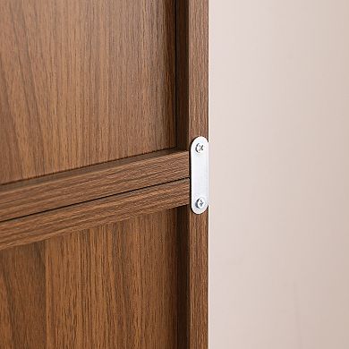 8-Tier Slim Bookshelf, 70.9" Adjustable Display Storage Cabinet for Books, CDs & Home Decor