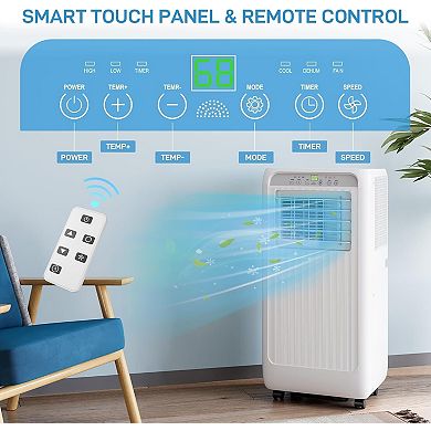 ANIXOL 8000 BTU Portable Air Conditioner with Dehumidifier