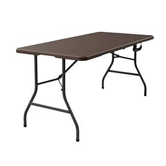 Yardgrace 5 foot blow molded folding table Foldable Portable Banquet Table for Indoor Outdoor White