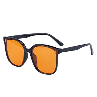 Unisex Rectangular Full-Frame Sunglasses Classic Trendy Versatile Sun Glasses UV Protection