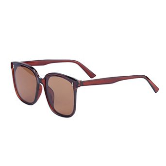 Unisex Rectangular Full-Frame Sunglasses Classic Trendy Versatile Sun Glasses UV Protection