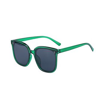Unisex Rectangular Full-Frame Sunglasses Classic Trendy Versatile Sun Glasses UV Protection