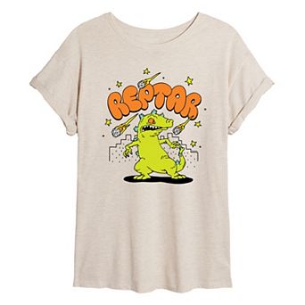 Juniors' Rugrats Reptar Oversized Tee