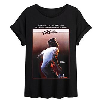 Juniors' Footloose Poster Oversized Tee