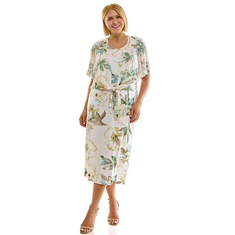Женские платья Luxology Plus Size Luxology Shrug & Maxi Dress Set