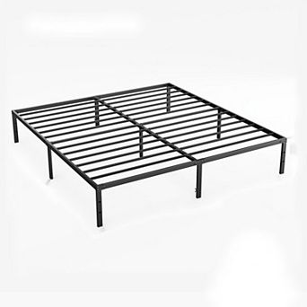 Metal Bed Frame with Steel Slats, Platform Bed with Storage, No Box Spring Needed