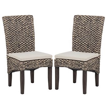 Linon Elodie Seagrass Dining Chair Set of 2