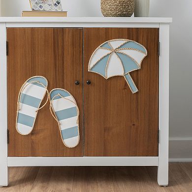 Linon Maren 2-Door Flip Flop Storage Cabinet