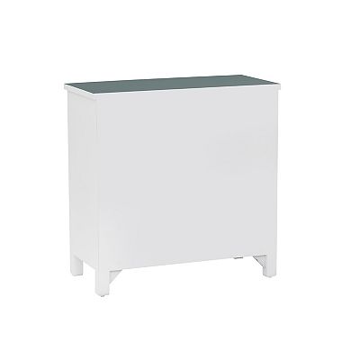 Linon Maren 2-Door Flip Flop Storage Cabinet