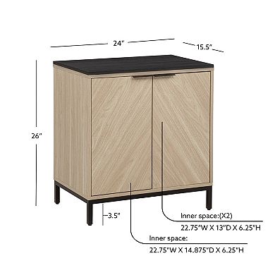 Linon Alver 2-Door Cabinet