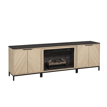 Linon Alver Fireplace & 2 Cabinets