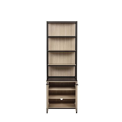 Linon Alver Bookcase with Storage Cabinet