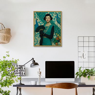 Masterpiece Peacock Poise Framed Wall Art