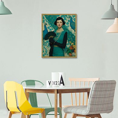 Masterpiece Peacock Poise Framed Wall Art