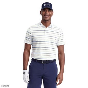 Men's IZOD Advantage Performance Stripe Short Sleeve Polo