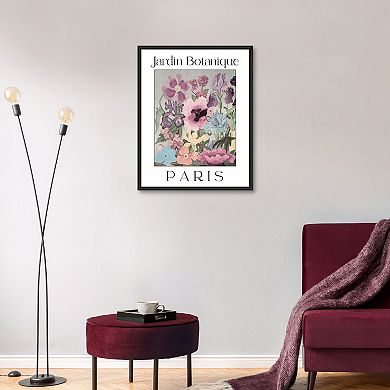 Masterpiece Affiche Francaise Jardin Botanique Framed Wall Art