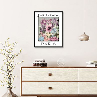Masterpiece Affiche Francaise Jardin Botanique Framed Wall Art