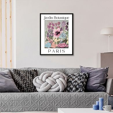 Masterpiece Affiche Francaise Jardin Botanique Framed Wall Art