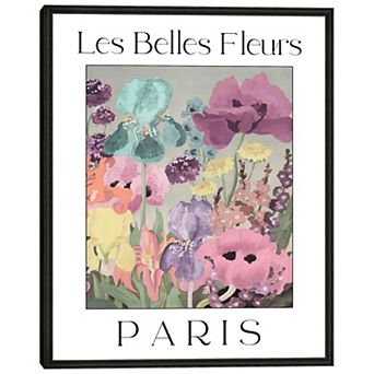 Masterpiece Affiche Francaise Les Belles Fleurs Framed Wall Art