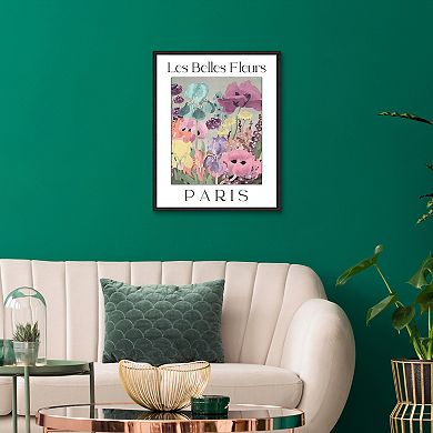 Masterpiece Affiche Francaise Les Belles Fleurs Framed Wall Art