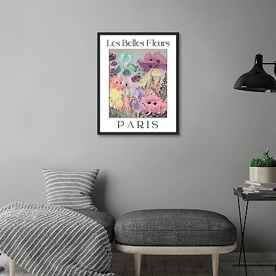 Masterpiece Affiche Francaise Les Belles Fleurs Framed Wall Art
