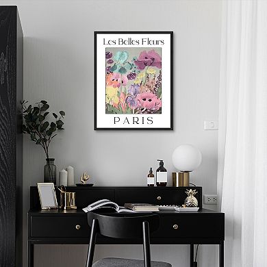 Masterpiece Affiche Francaise Les Belles Fleurs Framed Wall Art