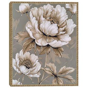 Masterpiece Ink Wash Peonies Framed Wall Art