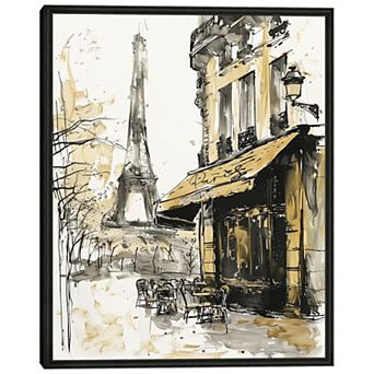 Masterpiece Paris Cafe I Framed Wall Art