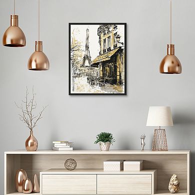 Masterpiece Paris Cafe I Framed Wall Art