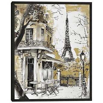 Masterpiece Paris Cafe II Framed Wall Art