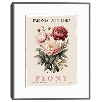 Masterpiece Peony Framed Wall Art