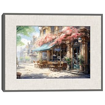Masterpiece Cherry Blossom Bistro Framed Wall Art