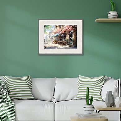 Masterpiece Cherry Blossom Bistro Framed Wall Art