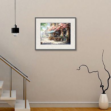Masterpiece Cherry Blossom Bistro Framed Wall Art