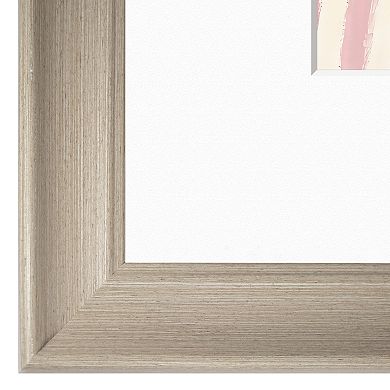 Masterpiece Striped Floral Framed Wall Art