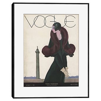 Masterpiece Vogue October 1929 Framed Wall Art
