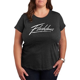 Plus Size Flashdance Logo Graphic Tee