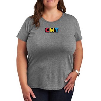 Plus Size CMT Stamp Logo Graphic Tee