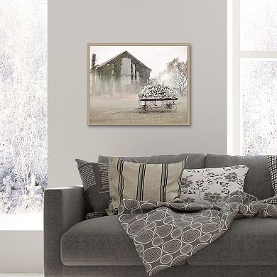 Masterpiece Country Flower Wagon Framed Wall Art