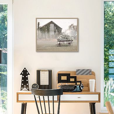 Masterpiece Country Flower Wagon Framed Wall Art