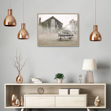 Masterpiece Country Flower Wagon Framed Wall Art