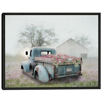 Masterpiece Truck Full of Flowers Framed Wall Art