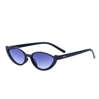 Unisex Teardrop Shaped Semi-Rimless Sunglasses Hiphop Trendy Versatile Sun Glasses UV Protection